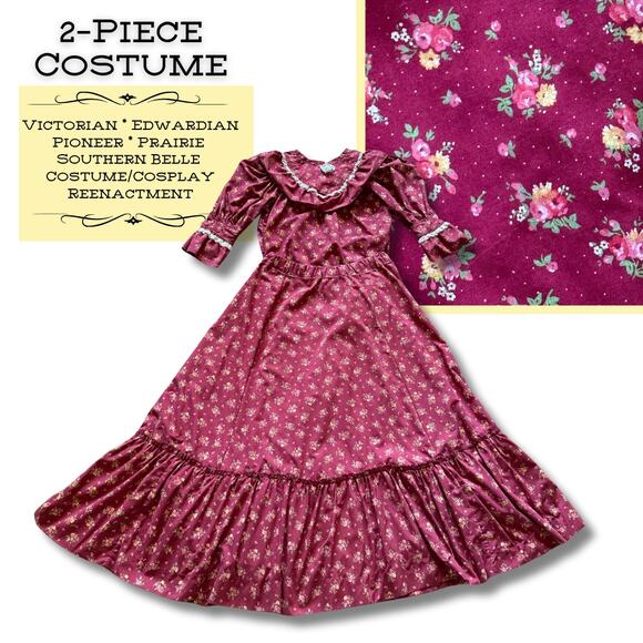 SZ-4-P Prairie Pioneer Victorian Edwardian Costume Reenactment History Bounding - Picture 1 of 11